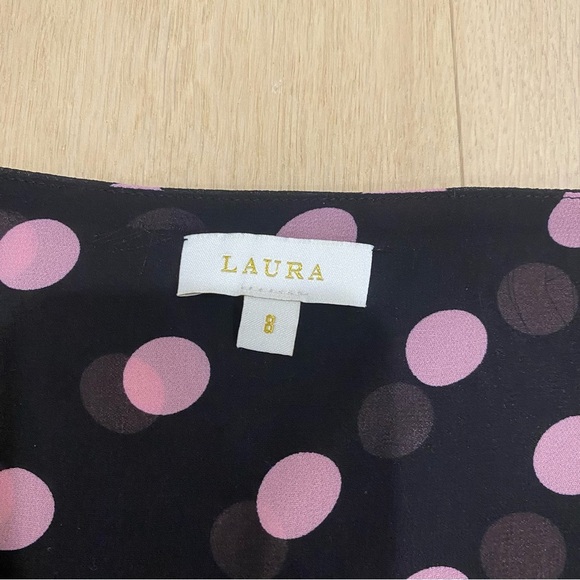 Laura | Black Polka Dot Ruffle Sleeve Long Sleeve Blouse 🖤 - Picture 6 of 14